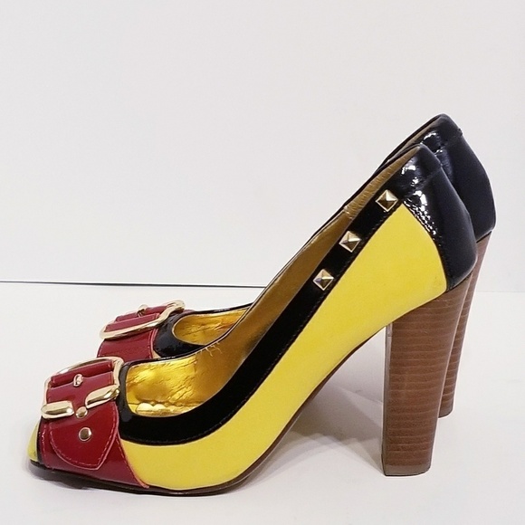 Naughty Monkey | Women's Multi-Color Studded Heels or Pumps (Size 6) - Picture 6 of 9